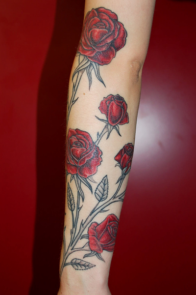 Tattoo Roses Bras 1 Tattoo Roses Bras 1